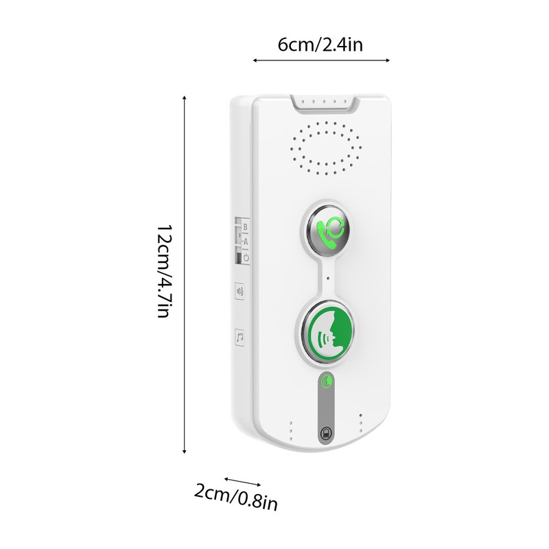 Decdeal Intercom Doorbell System Full Duplex Communication 500m/1640ft Long Range