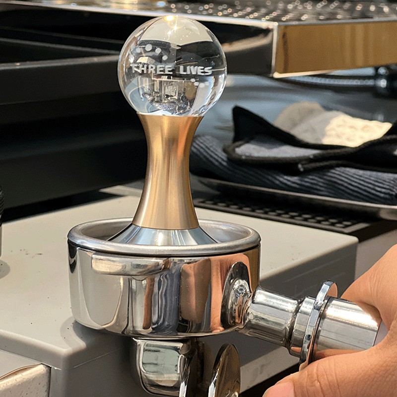 Coffee Tamper Food Grade Stainless Steel Crystal Ball Coffee Powder