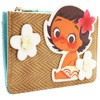 Moana Jung with Flowers Brown Wallet, brown, Card Holder