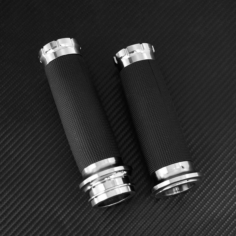 HDBUBALUS 1" Electronic Throttle Grips 25mm Handlebar Grips for Harley