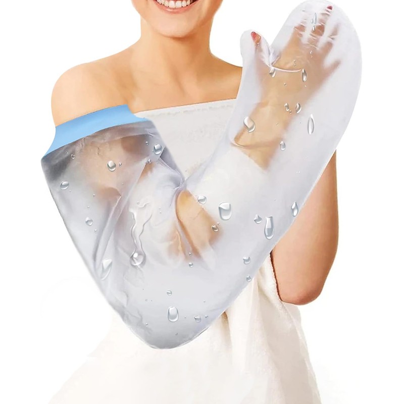 CureSquad ギプス 防水カバー 腕 大人 骨折 お風呂カバー 繰り返し使える ギプスカバー 防水シャワー