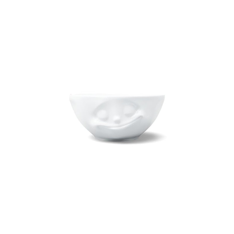 FIFTYEIGHT PRODUCTS TASSEN Porcelain Bowl, Happy Face Edition, 11 oz.