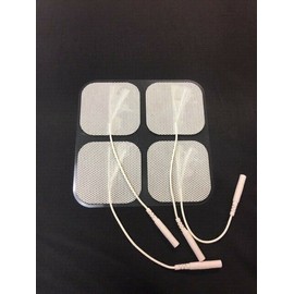 40 Replacement Pads for Massagers Tens Units electrode 2x2Inch White Cloth-Bulk