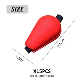 HDGSAFD 15pcs Fly Fishing Buoys Drop Floats Fly Fishing Strike Indicators Fishing Buoys Bite Alarms Rapid Floats Fishing Accessories