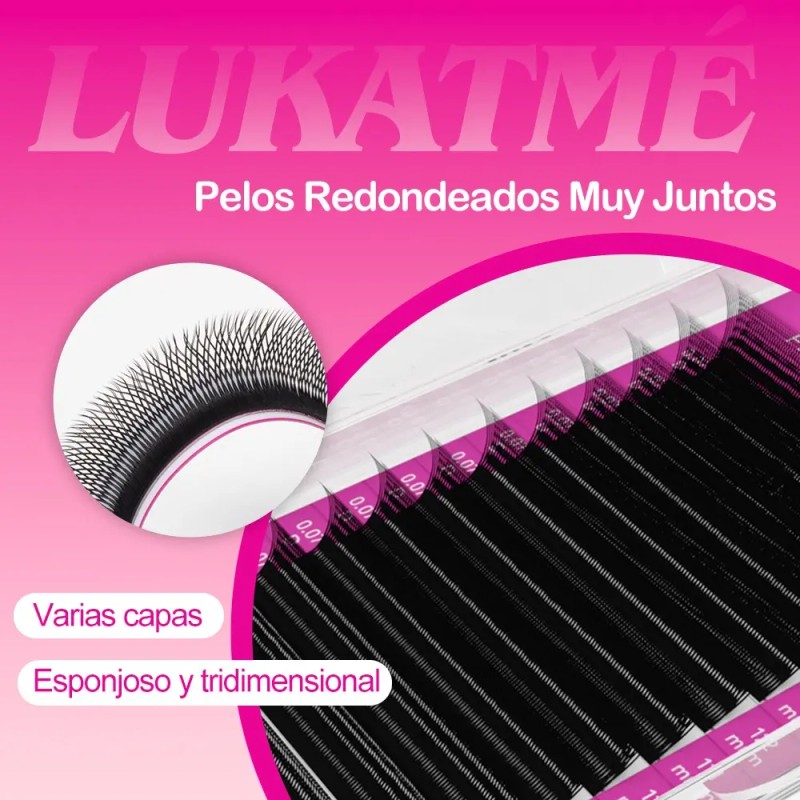 Extensiones De Pestañas Yy 8-15mm Mix Pestañas Lukatmé
