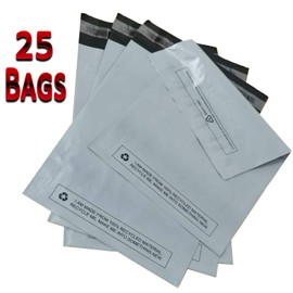 Large 25x Grey Mailing Bags 17” x 22” Polythene Self Seal Big Plastic Envelopes 100% Recyclable - Parcel Postal Postage Packaging Bags Strong Packaging Bags