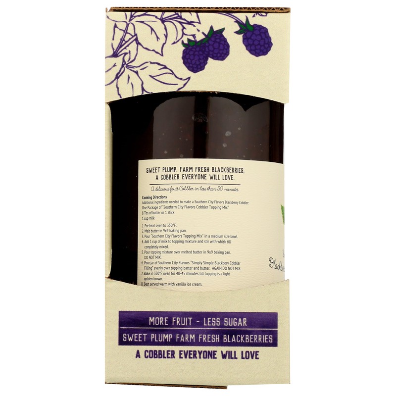SOUTHERN CITY FLAVORS Blackberry Cobbler Filling, 27 OZ