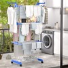 Large Clothes Drying Rack, 4-Tier Clothes Drying Rack with 67H