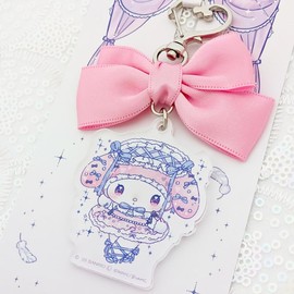 My Melody & Little Twin Stars x DOLLY MIX Ribbon Acrylic Key Chain My Melody