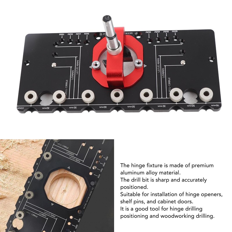 Woodworking Drill Guide Hole Locator Fixture Pocket Jig Positioning Accessories