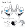 JZMSJF 925 Sterling Silver Paw Print Earrings Cute Puppy Cat