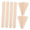 STOBOK Unfinished Craft Sticks 100pcs Wooden Popsicle Sticks for Boys