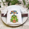 18cm 'Happy Birthday Frog' Satin Drawstring Bag/Pouch (SB00124006)