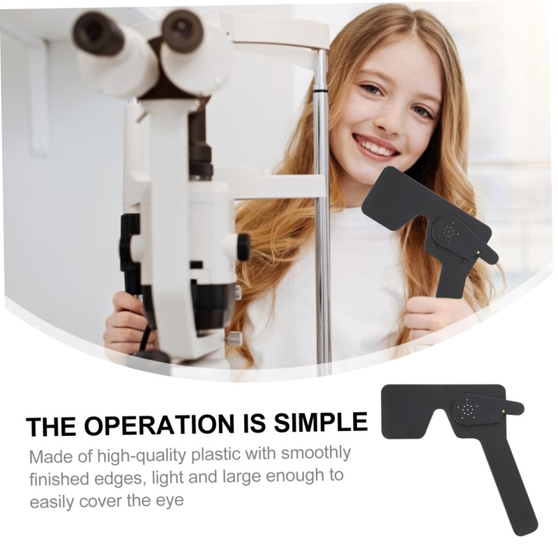 Healeved 1pc Blindfold Glasses Black Eye Exam Tool Eye Occluder