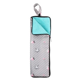 HARFINGTON Wet Umbrellas Bag 4.9" x 15" Superfine Fiber Strong Water Absorption Umbrella Case Cover Portable Waterproof Case for Storage Travel Home Outdoor, Gray