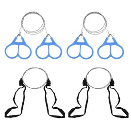 TVSVKWE 4 Pieces Stainless Steel Wire Saw, Cutting Tools, Portable Cutters, Outdoor Gear, Manual Cutting Tools.