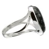 I-be, Snowflake Obsidian Ring Oval 925 Silver 105812/13x18, Silver, Obsidian