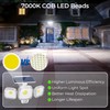 CINOTON Solar Motion Sensor Outdoor Lights, 3 Modes LED Security