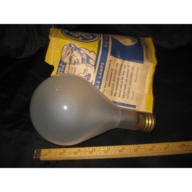 GE Vintage General Electric 1000 Watt 120 Volt Clear Light