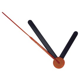 RAYHER - 8931501 UHRZEIGER- Std.-Min.- & Sek.Zeiger 37 x 53 MM-Individually Packed - 1 Set-Black