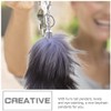 WRITWAA 2pcs Furry Keychain, Soft Fluffy Key Ring Pendant for