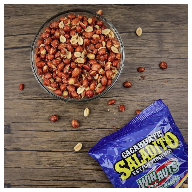 WINNUTS Salted Virginia Peanuts (5 Pack, 5.25 oz Each) |