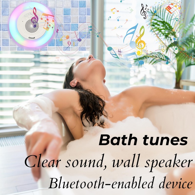 ChimaX Bluetooth Speaker, Portable Wireless Colourful Speakers, 8 RGB Light