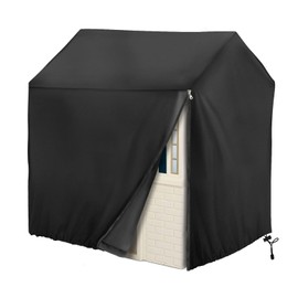 Iceberg Elf Outdoor Playhouse Cover, Plastic Playhouse Special Waterproof Covers 45" Lx 40" W x 50" H 640D ( Heavy Duty Oxford Fabric ) Double Stitched Seam, All-Weather Protector (Black)
