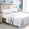 HOMEIDEAS King Size Bed Sheets - 6 Piece Set (White)