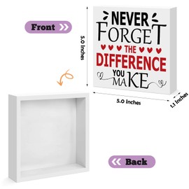 Thank You Gifts for Colleagues Employees Appreciation Gifts for Teacher Mentor Nurse Farewell Going Away Retirement Gifts for Women Men Coworker Boss Friend Office Desk Decor Wooden Sign