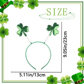 ZEYER St. Patrick's Day Headband for Women and Girls Hair Bands Shamrock Headbands Holiday Perfect Hair Accessories for Party and Cospla