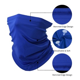 Fishing Neck Gaiter, Sun Protection Face Mask, Cooling Neck Shield Scarf Cycling Balaclava Bandana for Men and Women (Royal Blue)