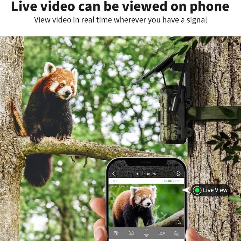 4G LTE Cellular Trail Camera with 2.7K Live View, with