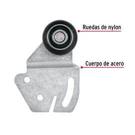 Hermex SC-01 Sistema corredizo para riel superior de clóset, color, pack of/paquete de 1