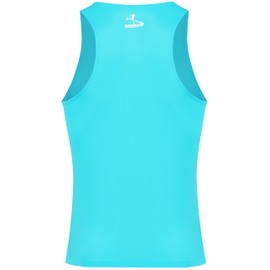 TLRUN Men's Running Tank Top Ultra Lightweight Marathon Singlet Shirts Dry Fit Yoga Workout Sleeveless T-Shirts U-Neck(Large Light Blue)
