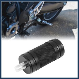 INFINAUTO M8 x 1.25 Black Billet Knurled Burst Motorcycle Shifter Peg Stylish Design