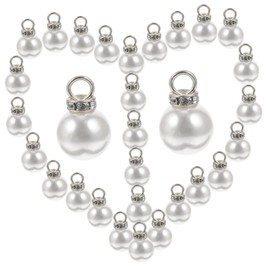 STOBOK 100pcs Imitation Charms for Jewelry Making Decorative Pendants for Bracelets and Necklaces Lightweight Abs Beads for Craft Projects