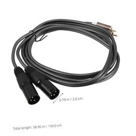 CORHAD Convenient Audio Cable to Male for Mixers Amplifiers and Car Stereo Systems