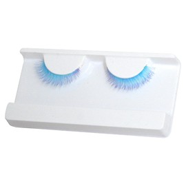BERSHNOR Colored Wispy Blue Lashes Natural Look Eyelashes 3D Curly Cat Eye False Lashes Corlor Blue Eyelashes