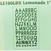 Dritz Iron-On Letters "BLACK" Lemonade 1" LE100LBK