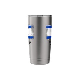 Israel Flag Blue, White Stainless Steel Insulated Tumbler