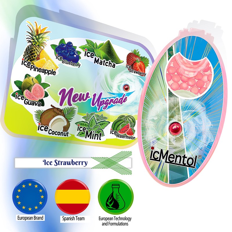 icMentol - New Improvements, 100 Versatile Menthol Balls, Menthol Capsules,