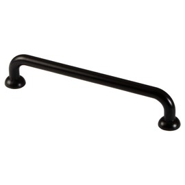 Gedotec Megan Designer Bow Handle Vintage 128 mm Furniture Handle Antique Rustic Kitchen Drawer Handle Country House Style Pack of 10 Kitchen Handle Matt Black for Furniture and Dressers Includes