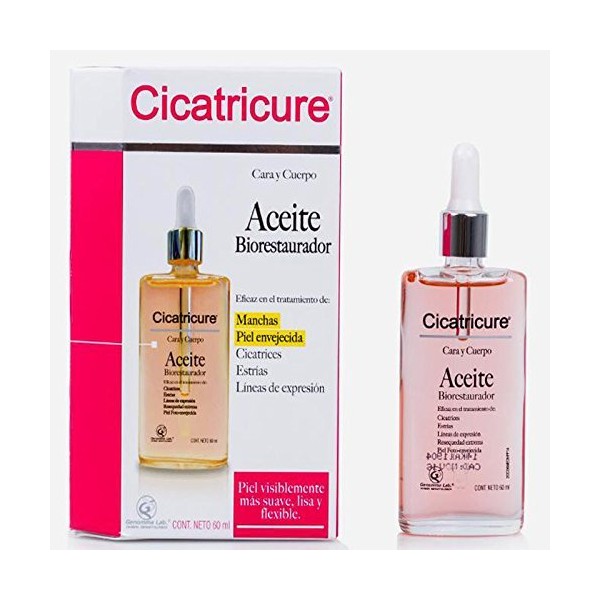 Cicatricure Aceite Biorestaurador Soft, Smooth and Supple Skin, Vitamin E, Fade Fine Lines, Wrinkles and Prevent Premature Skin Aging by Cicatricure Aceite Biorestaurador