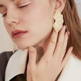 Gold Formal Earrings Statement Dangle Earrings for Women Geometric Drop Earrings Vintage Earrings Boho Jewelry for Girls