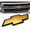 AUTO Front Bowtie Emblem Gold Black Fit 2011-2014 Silverado 2500HD