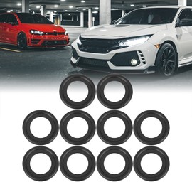 X AUTOHAUX Drain Washer Oil Drain Gasket for M14 323513 5066453 F5TZ6734BA ford Black 10 Pack
