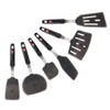 DI ORO Silicone Turner Spatula Set - 6 Piece Kitchen