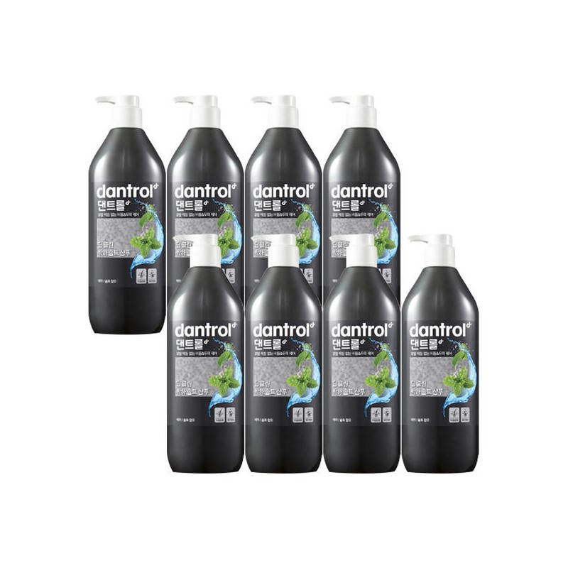 Denorex 댄트롤 딥 클린 박하 솔트 샴푸 820ml 8개/비듬샴푸 Dentrol