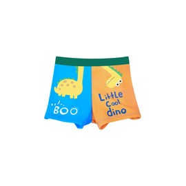 Boys Swimming Trunks Kids Swim Shorts Elastic Waist with Drawstring Little Boys Beachwear 2-16 Years (2-4 Years, LA651-BlueOrange)